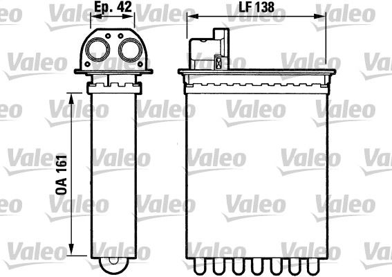 VALEO 812028 Kalorifer Radyatörü Rover Mini