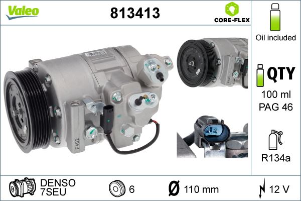 VAL-813413 Klima Kompresoru ( Bmw  E60/61/63/64/65 / N52 )