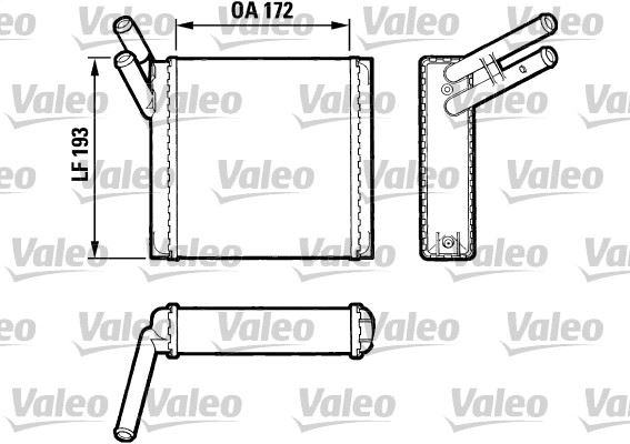VALEO 883520 Kalorifer Radyatörü Cx 2000