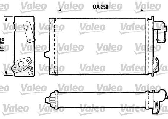 VALEO 883674 Kalorifer Radyatörü 505 Gl