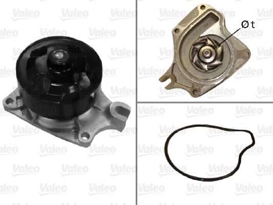 VALEO 506973 Devirdaim Su Pompasi Mazda 3 1.6l Z6 Benzinli Bk Bl Kasa 03-14 / Mazda 2 1.3l 1.5l Zj Zy De Kasa 07-15