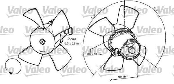 MARELLI 359003900300 Fan M. Ast F 1.4-1.6 Crs B 1.2