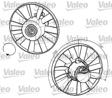 VALEO 696059 Fan Motoru Vw Golf Iii