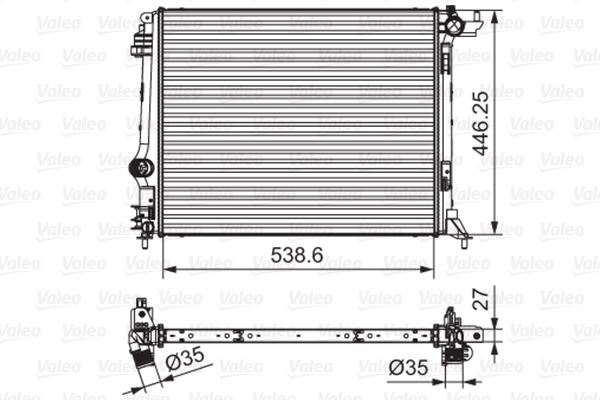 KALE-0520241AB Radyator Megane Iv 1.5dci 1.6dci 1.6 16v 1.6 Sce Grand Scenic Iv 1.6 Dci Scenic Iv 1.6dci 16+ (At Mt