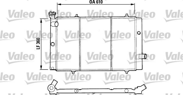 VALEO 730015 Radyatör 309 Gld/Grd/Srd