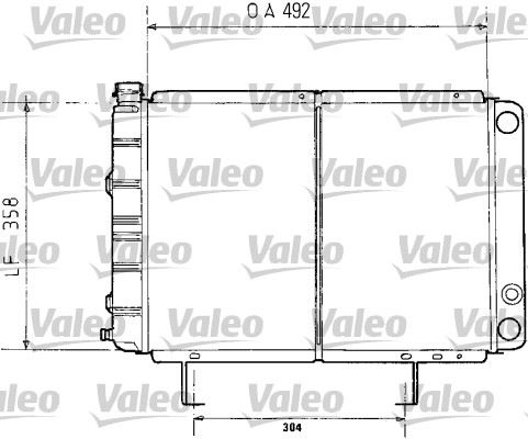 VALEO 730071 Radyatör 505 Gl