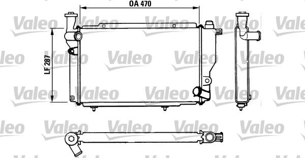 VALEO 730534 Radyatör 205 Gr/Sr/Xr/Xra