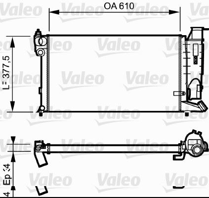 VALEO 731176 Radyatör Psa Zx/306 Td