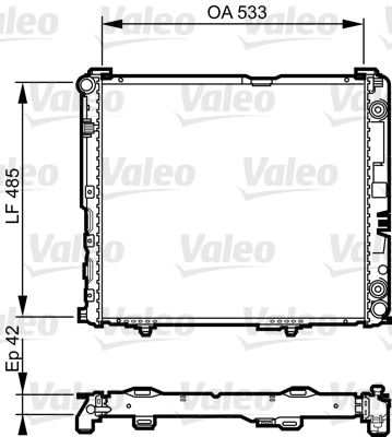 16-2855B Su Radyatoru Brazing Mercedes E Serisi (W124) E 250 D - E 300 D A-T 1993-1995
