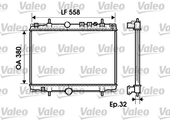 VALEO 734281 Radyatör Psa C5/406 2.0 I 16v