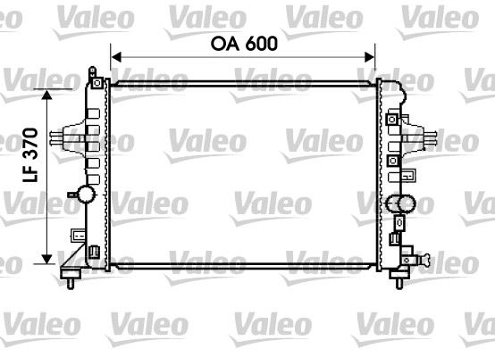 VALEO 734382 Radyatör Astra H- Zafira 1.6-1.8 Ac Klimasiz Mek 600x368x18