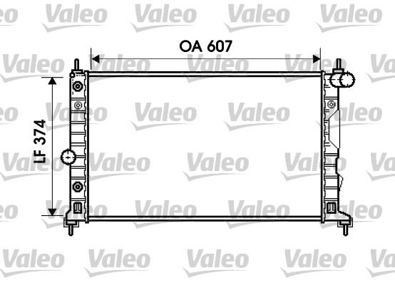 VALEO 734831 Radyatör Saab 9-5 3.0 I V6 T. 3.0 I V6 T 24v Ac /- 97>01