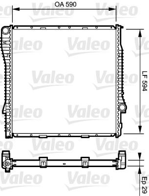 VALEO 734896 Motor Su Radyatoru Bmw M54 M57 E53