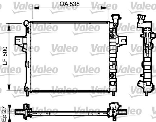 VALEO 735051 Radyatör Jeep Grand Cherokee 2003>2005