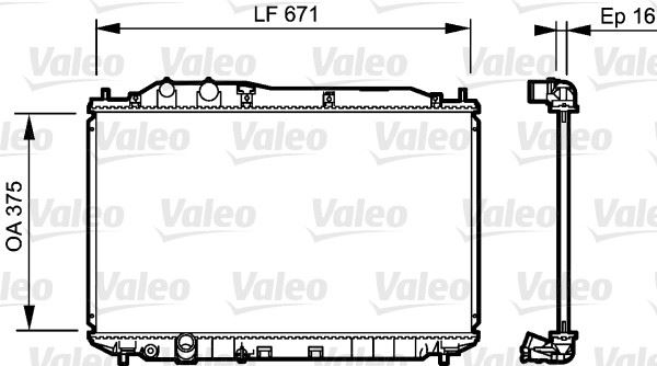 VALEO 735238 Radyatör Honda Civic Fk/Fd 01/06->
