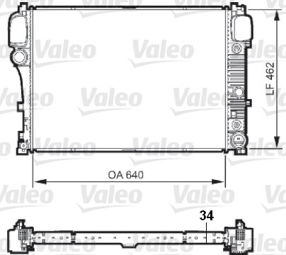 VALEO 735298 Motor Su Radyatoru Mercedes S-Class W221 05>13