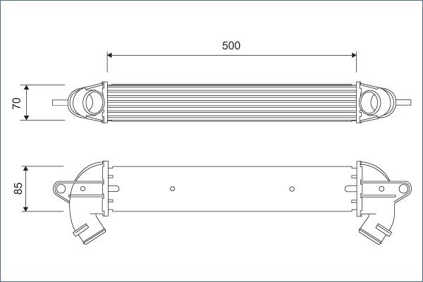 KLR-010CAC010 Turbo Radyatoru (Fiat Doblo 1.3 Jtd 1.9 Jtd 01-)