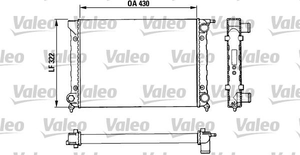 VALEO 883820 Radyatör Jetta 1600 Ls/Gls