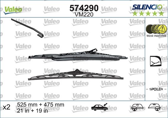 SIL SS57RT Silecek Süpürgesi Ön Takim 3397001584 / 116351 --- ( 530 / 475 Mmm ) Eski Tip-Spoylerli Golf4-Bora-Toledo-Golf3-Polo Classic