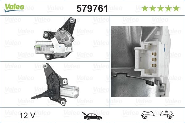 VALEO 579761 Silecek Motoru Arka Renault Laguna Ii Grandtour Kg0/1 03.2001>