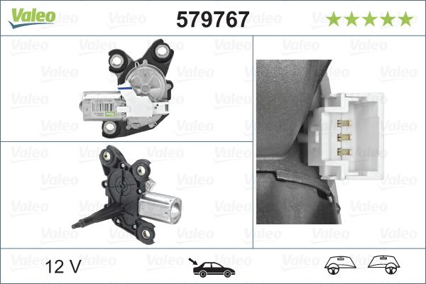 GM 9840123780 Arka Silecek Motoru Combo E 18> Partner-Berlingo 08> 5 Kapi