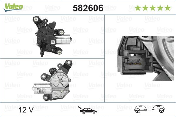 VALEO 582606 Silecek Motoru Arka Dacia Lodgy 12> Duster 10> Dokker 12>