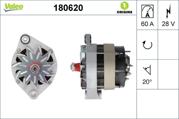 VALEO 180620 Alternatör A14n119m