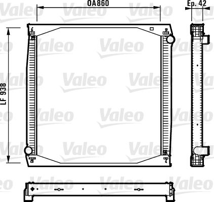 VALEO 730260 Radyatör Scania R124