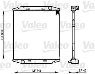 VALEO 733510 Radyatör Çerçevesiz Iv Etech-Etrakker