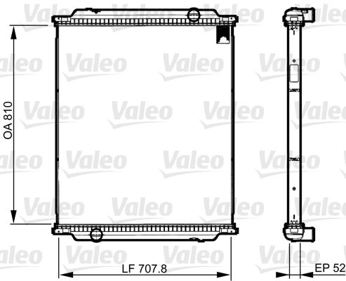 VALEO 733516 Radyatör Çerçevesiz Rt Premium