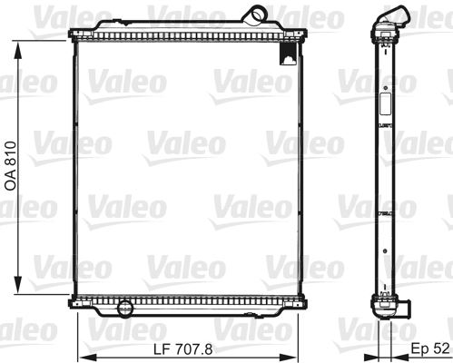 VALEO 733518 Radyatör Çerçevesiz Rt Premium