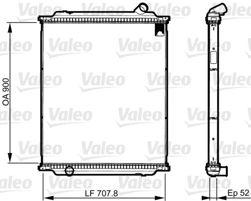 VALEO 733519 Radyatör Çerçevesiz Rt Kerax