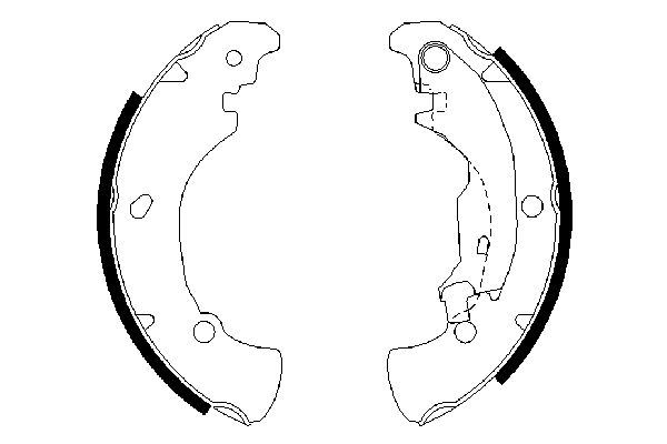 BOSCH 0986487560 F026004560 Arka Pabuç Balata Bravo Brava 1.2 1.6 1.8 1.9jtd 95-01 Marea 1.4 1.6 1.8 1.9jtd