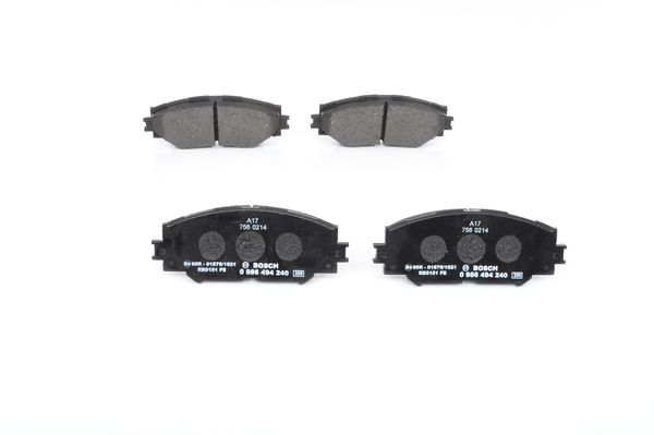 BOSCH 0986494240 Disk Balata Subaru; Toyota Auris 1.3 Vvt-İ; Auris 1.4; Auris 1.5i; Auris 1.6; Auris 1.8i; Corolla 1. 0986tb3069