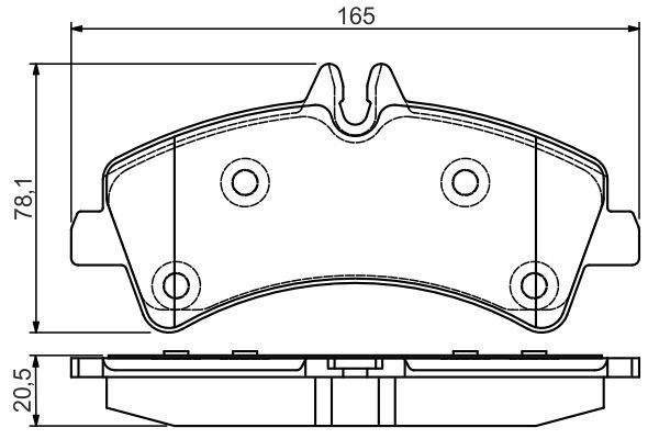 BOSCH 0986495099 Disk Balata Mercedes-Benz; Vw (Volkswagen) 411 Cdi Sprinter; 413 Cdi Sprinter; 414 Cdi Sprinter; 415