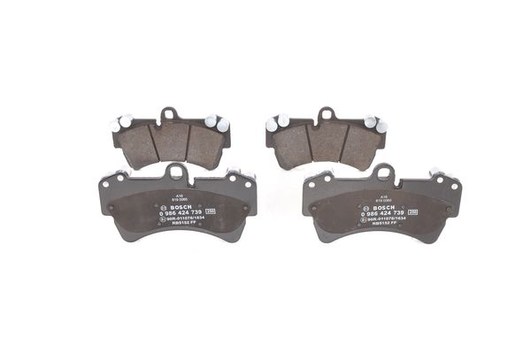 BOSCH 0986424739 Ön Balata Touareg 10/02 > Cayenne 02 > Q7 06 > 18 İnç 0986tb2455