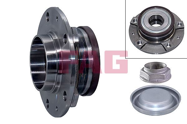FAG 713640510 Arka Teker Poryasi Komple Peugeot P407 04> P508 10> P607 00> Citroen C5 08> C6 05> 5 Bijon