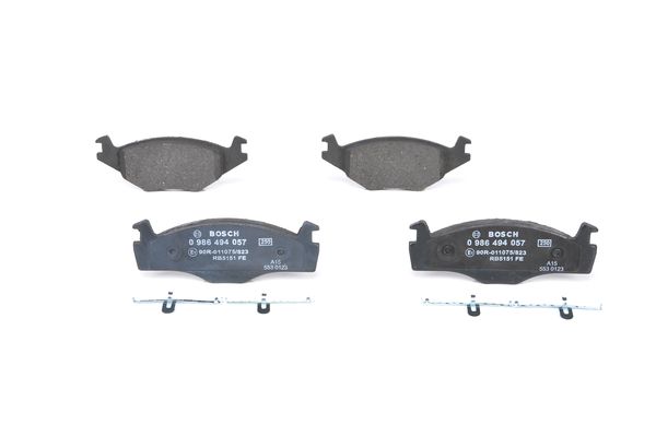 BOSCH 0986494057 Ön Balata Polo 94/99 Cordoba 94/99 Ibiza 93/2.02 0986tb2091