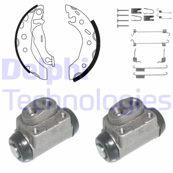 DELPHI KP897 Fren Pabuç Kiti Arka Ford Fiesta. Ka. Puma / Mazda 121 08/95>09/02