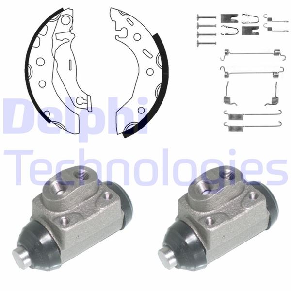 DELPHI KP949 Fren Pabuç Kiti Arka Ford Fiesta. Puma / Mazda 121 08/95>06/00