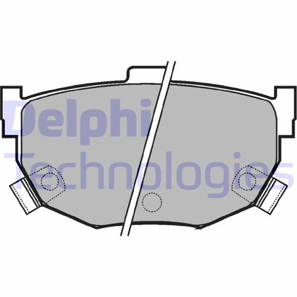 DELPHI LP1073 Fren Balatasi Arka Hyundai Coup . Elantra. Lantra. Sonata. Tiburon. Tuscani / Kia Cerato / Nissan Ma