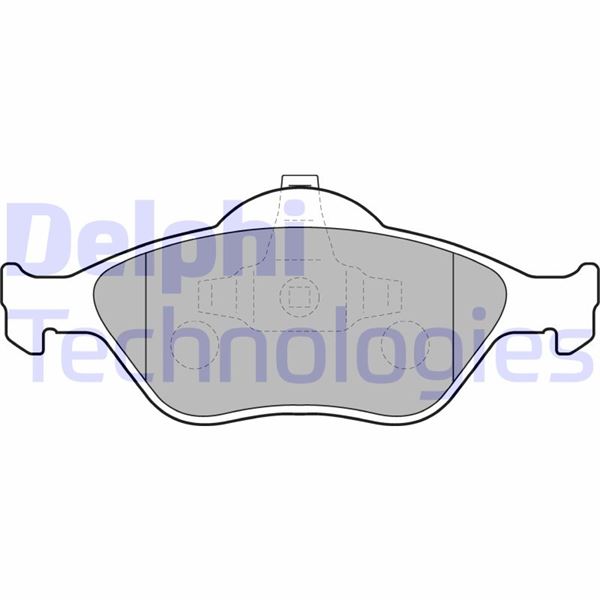 DELPHI LP1469 Ön Balata Fiesta 1.4tdci Absli 00 > Fusion 02 > Mazda 121 96 > Mazda 2 03>