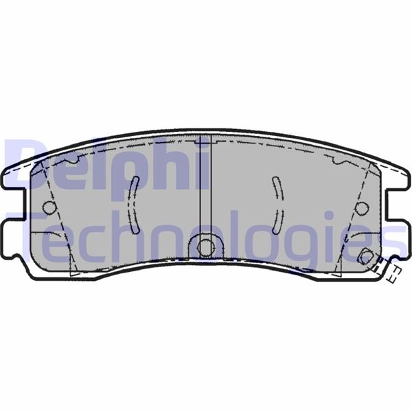 DELPHI LP1612 Fren Balatasi Arka Chevrolet Alero / Opel Sintra 97>