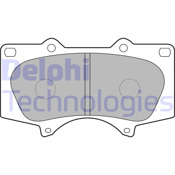 DELPHI LP1782 Ön Fren Balata Toyota Hilux 3.0l 1kd-Ftv Kun26 4x4 09-11 / Land Cruiser Prado 4.0l 1gr-Fe Grj150 09- > 3.0l 1kd-Ftv Kdj120 D-4d 03-09 / Mitsubishi Pajero 3.2l 4m41 V98w 07->