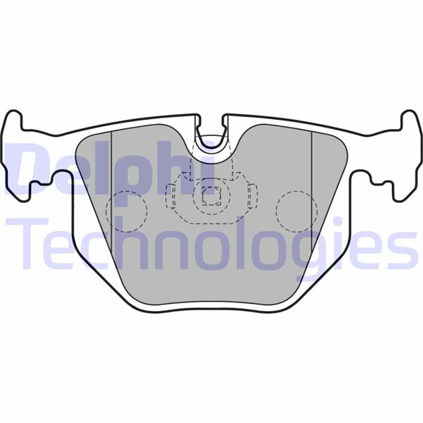 DELPHI LP1803 Fren Balatasi Arka Bmw E38 E46 E53 E83 E85 E86 E39 E85 E52 . Land Rover Range Rover Iii L322