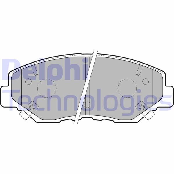 DELPHI LP1806 Ön Fren Balata Honda Civic 1.6l R16b 4 Kapı Sedan Benzinli Fc5 Kasa 16-> / Cr-V 2.0l K20 Rd Kasa 02-06
