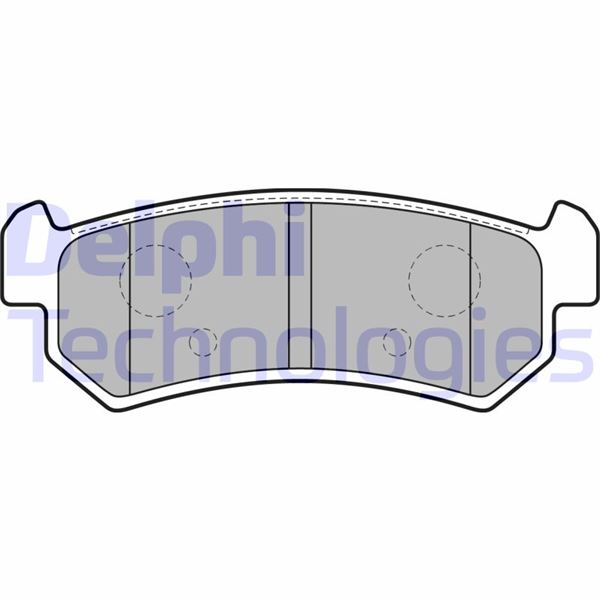 DELPHI LP1910 Arka Fren Balatasi Cehevrolet Lacetti 1.4-1.6-1.8 04 > Nubira 1.4-1.6-1.8 2.0 04 >