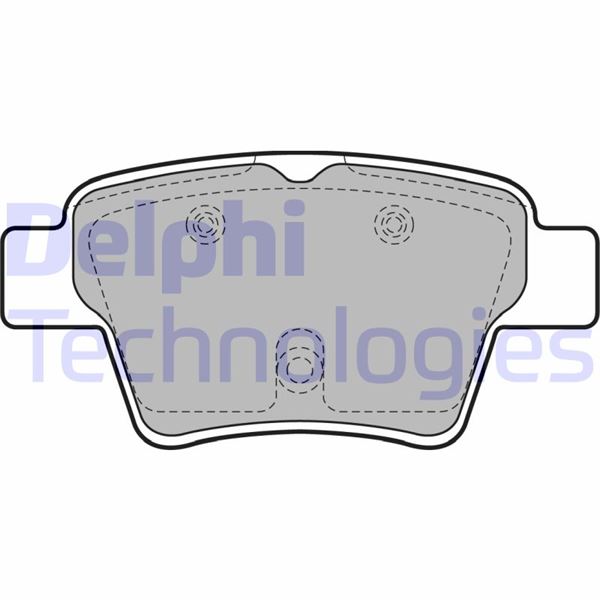 DELPHI LP1926 Arka Fren Balatasi Peugeot P307 00> P307 Sw 02> P307 Cc 03> P207 06> Citroen C4 04>08> Küçük Tip