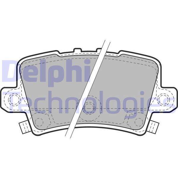 DELPHI LP1971 Arka Fren Balata Honda Civic 1.8l R18a Vtec Fk2 Hatchback 06-> / 1.4l L13z1 Fk1 Sport 09->