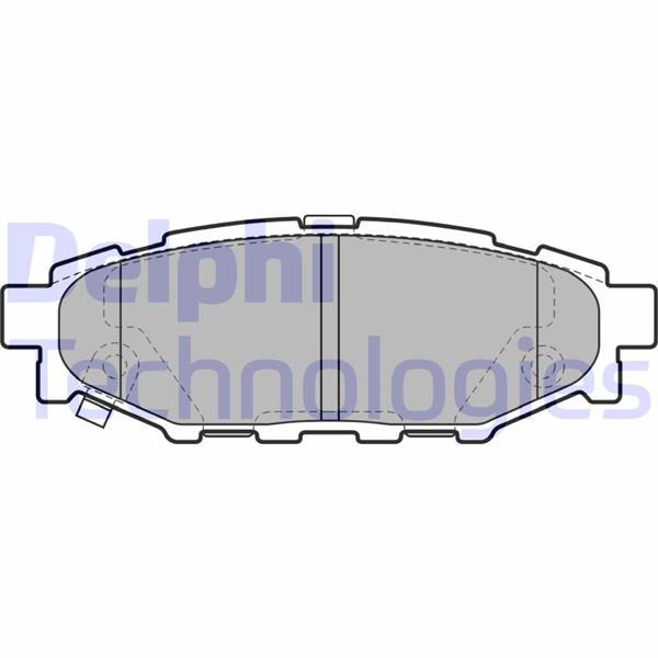 DELPHI LP1999 Arka Fren Balata Subaru Forester 2.0l Ej20 Sh Benzinli 08-13 / Impreza 1.5l Ej15 Awd Ge3 06-> / Outb Ack 2.0l 2.5l 03-> / Legacy 2.0l Ej20 Ee20z Bl 03-09